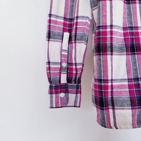 Woolrich Pink/Purple Plaid Button Down Flannel - Picture 11 of 15